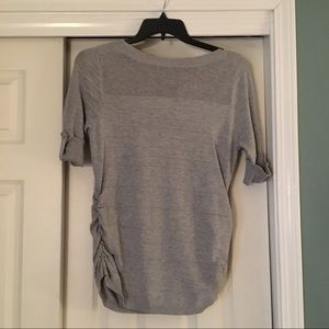 NWT Apt. 9 Gray Short Sleeve Knit Sweater